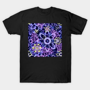 Summer night floral pattern T-Shirt